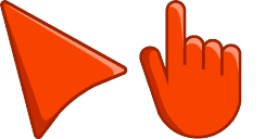 Cursor preview: Lush Lava - 66 - cute-cursor.com