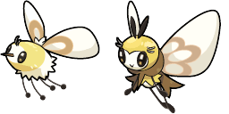 Cursor preview: Cutiefly and Ribombee - 66 - cute-cursor.com