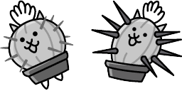Cursor preview: Cute Cactus Cat Cursor Pack - 66 - cute-cursor.com