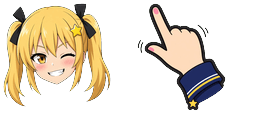 Cursor preview: Honey Gamo Twin Cursor - 67 - cute-cursor.com