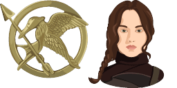 Cursor preview: Katniss Everdeen - 66 - cute-cursor.com
