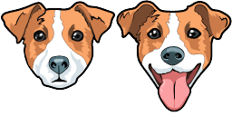 Cursor preview: Jack Russell - 66 - cute-cursor.com