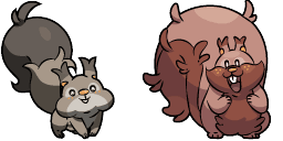 Cursor preview: Skwovet and Greedent - 66 - cute-cursor.com