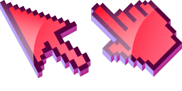 Cursor preview: Red Pixel Revival - 66 - cute-cursor.com