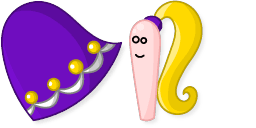 Cursor preview: Marzipan and Dress - 65 - cute-cursor.com