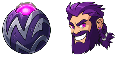 Cursor preview: Violet Thor Orb Cursor - 1 - cute-cursor.com