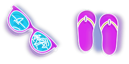 Cursor preview: Vibrant Neon - 1 - cute-cursor.com