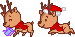 Cursor preview: Cute Reindeer - 65 - cute-cursor.com
