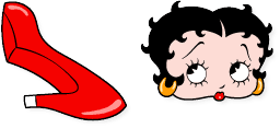Cursor preview: Betty Boop - 66 - cute-cursor.com