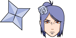 Cursor preview: Konan Akatsuki - 1 - cute-cursor.com