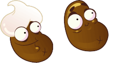 Cursor preview: Coffee and Latte - 66 - cute-cursor.com