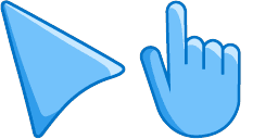 Cursor preview: Maya Blue - 24 - cute-cursor.com