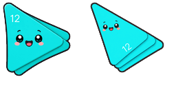 Cursor preview: Play 12 Cyan Kawaii - 65 - cute-cursor.com
