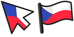 Cursor preview: Czech Republic Flag - 66 - cute-cursor.com