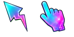 Cursor preview: Holo Volt - 7 - cute-cursor.com