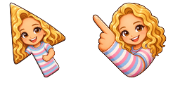 Cursor preview: Meme Cute Hayden Panettiere Life - 66 - cute-cursor.com