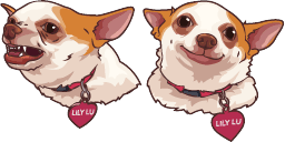Cursor preview: Chihuahua Lily LU Series - 66 - cute-cursor.com