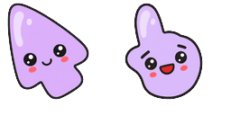 Cursor preview: Lavender Blob - 62 - cute-cursor.com