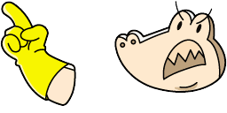 Cursor preview: Crackerdile - 1 - cute-cursor.com