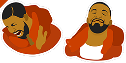 Cursor preview: Hotline Bling Drake - 66 - cute-cursor.com