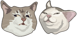 Cursor preview: Funny Cat Mix - 66 - cute-cursor.com