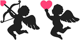 Cursor preview: Cupid Love - 66 - cute-cursor.com