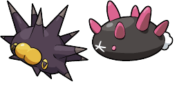 Cursor preview: Pincurchin and Pyukumuku - 66 - cute-cursor.com