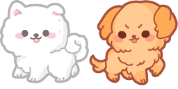 Cursor preview: Samoyed Puppies - 66 - cute-cursor.com