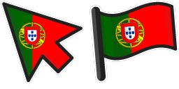 Cursor preview: Portugal Flag - 66 - cute-cursor.com