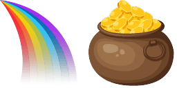 Cursor preview: Pot of Gold - 66 - cute-cursor.com