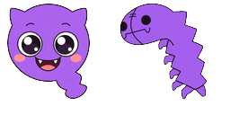 Cursor preview: Violet Nabnab - 65 - cute-cursor.com