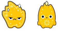Cursor preview: Honey Sun Spirit Cursor - 65 - cute-cursor.com