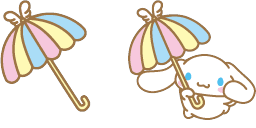 Cursor preview: Cinnamoroll Umbrella - 66 - cute-cursor.com