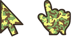 Cursor preview: Forest Camo - 1 - cute-cursor.com