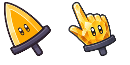 Cursor preview: Golden Cursorblade - 66 - cute-cursor.com