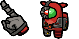 Cursor preview: Grox Impostor Crewmate - 67 - cute-cursor.com