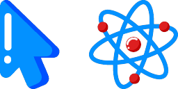 Cursor preview: Minimal Atom - 1 - cute-cursor.com