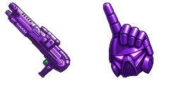 Cursor preview: Cute Dark Trooper Blaster Purple - 66 - cute-cursor.com