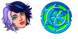 Cursor preview: Bright Dual Gaze Moon Cursor - 39 - cute-cursor.com
