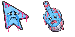Cursor preview: Custom Cursor Crybaby - 67 - cute-cursor.com