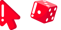 Cursor preview: Dice Minimal - 65 - cute-cursor.com
