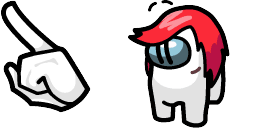 Cursor preview: Ellie Rose Crewmate - 64 - cute-cursor.com