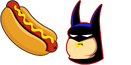 Cursor preview: Batman Hotdog Feast - 66 - cute-cursor.com