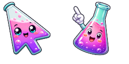 Cursor preview: Conical Flask - 66 - cute-cursor.com