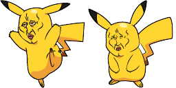 Cursor preview: Pikachu Meme Cute - 63 - cute-cursor.com