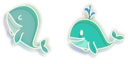 Cursor preview: Whale - 31 - cute-cursor.com
