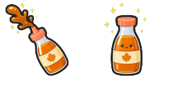Cursor preview: Honey Maple Pour Cursor - 66 - cute-cursor.com
