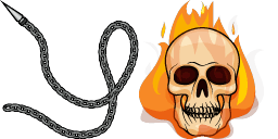 Cursor preview: Ghost Rider - 67 - cute-cursor.com