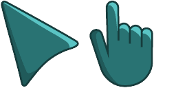 Podgląd kursora: Skobeloff Green - 67 - cute-cursor.com