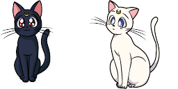 Cursor preview: Cute Cursor Pack for Sailor Moon Luna and Artemis - 65 - cute-cursor.com